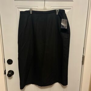 Laura Scott Classic Black Pencil Skirt NWT 20 W Vintage